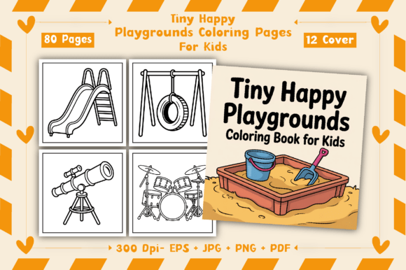 Download Tiny Happy Playgrounds Coloring Pages - Premium Resources