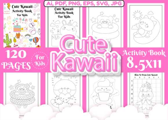 Download Cute Kawaii Activity Pages for Kids - Kawaii Collection