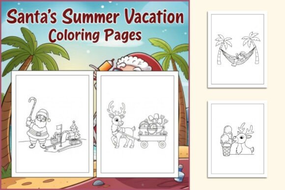 Download Santa's Summer Vacation Coloring Pages - Summer vacation coloring Collection