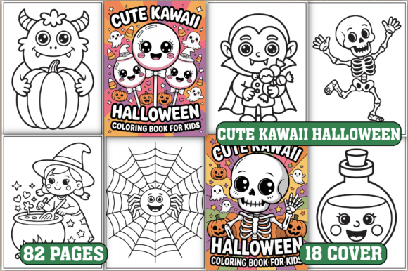 Download 82 Cute Kawaii Halloween Coloring Pages - Kawaii Collection