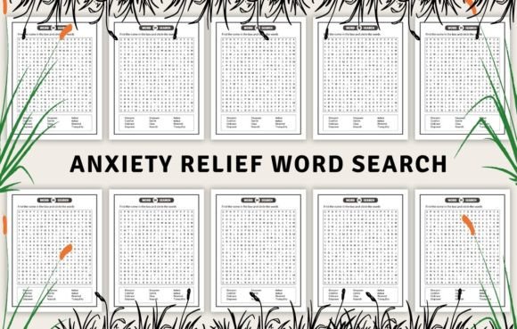 Download Anxiety Relief Word Search for Adults - Anxiety relief Collection