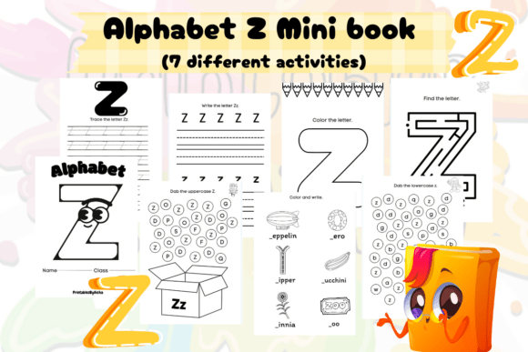 Download Alphabet Z Mini Book Worksheets Pack - Premium Resources