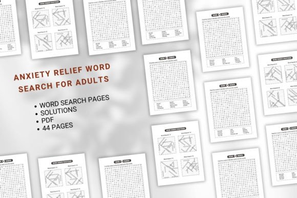 Download Anxiety Relief Word Search for Adults - Anxiety relief Collection