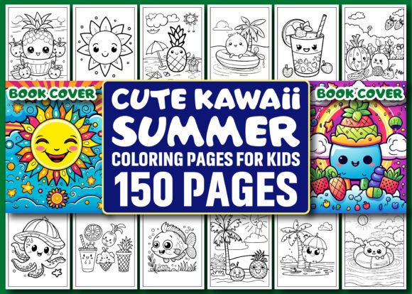 Download 150 Cute Kawaii Summer Coloring Pages - Kawaii Collection